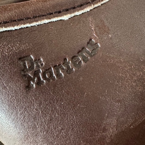 Vintage Dr. Martens UK sz4 Chunky Brown Lace Up Platform Loafer Made In England - Picture 9 of 14